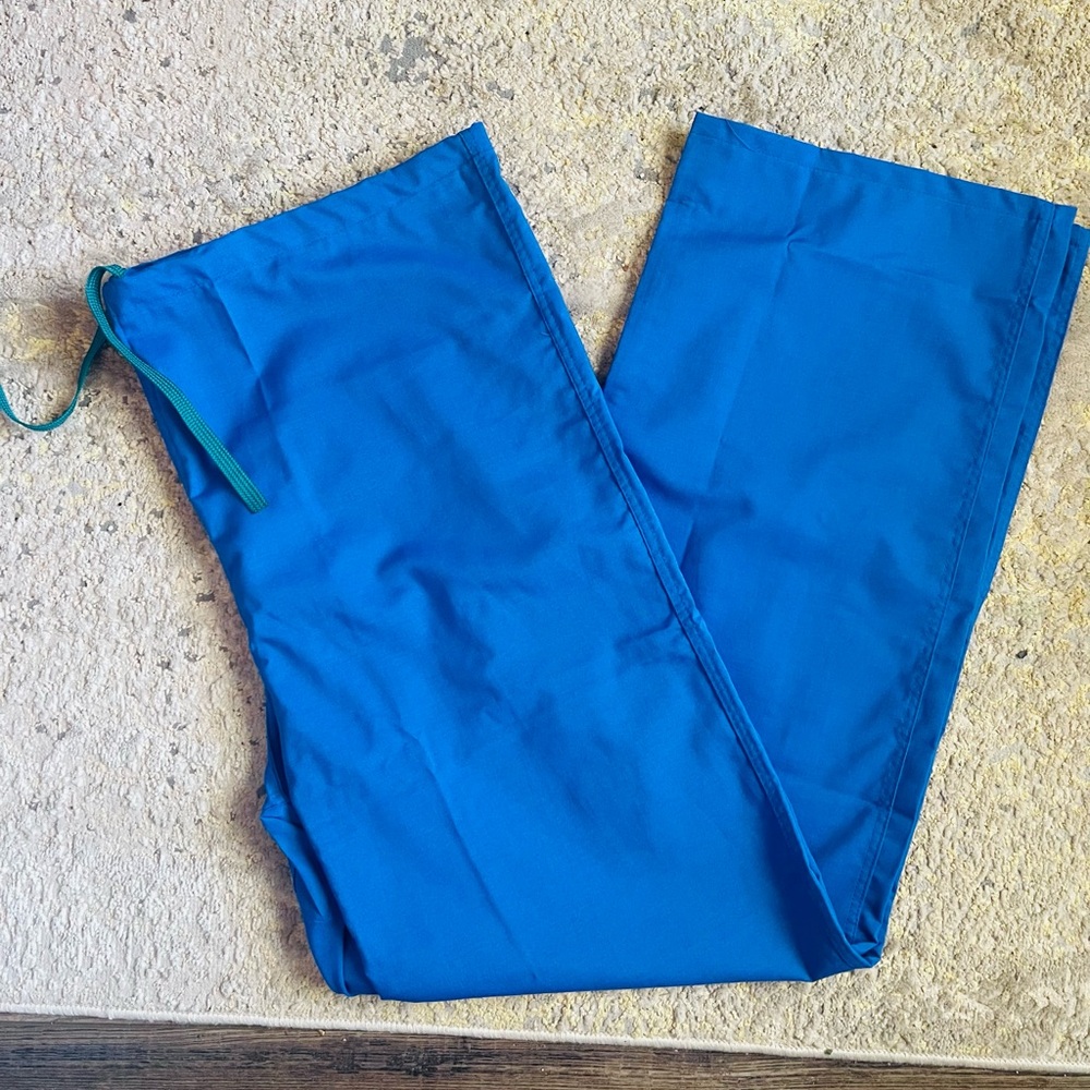 Unisex royal blue scrub pants - NWOT
